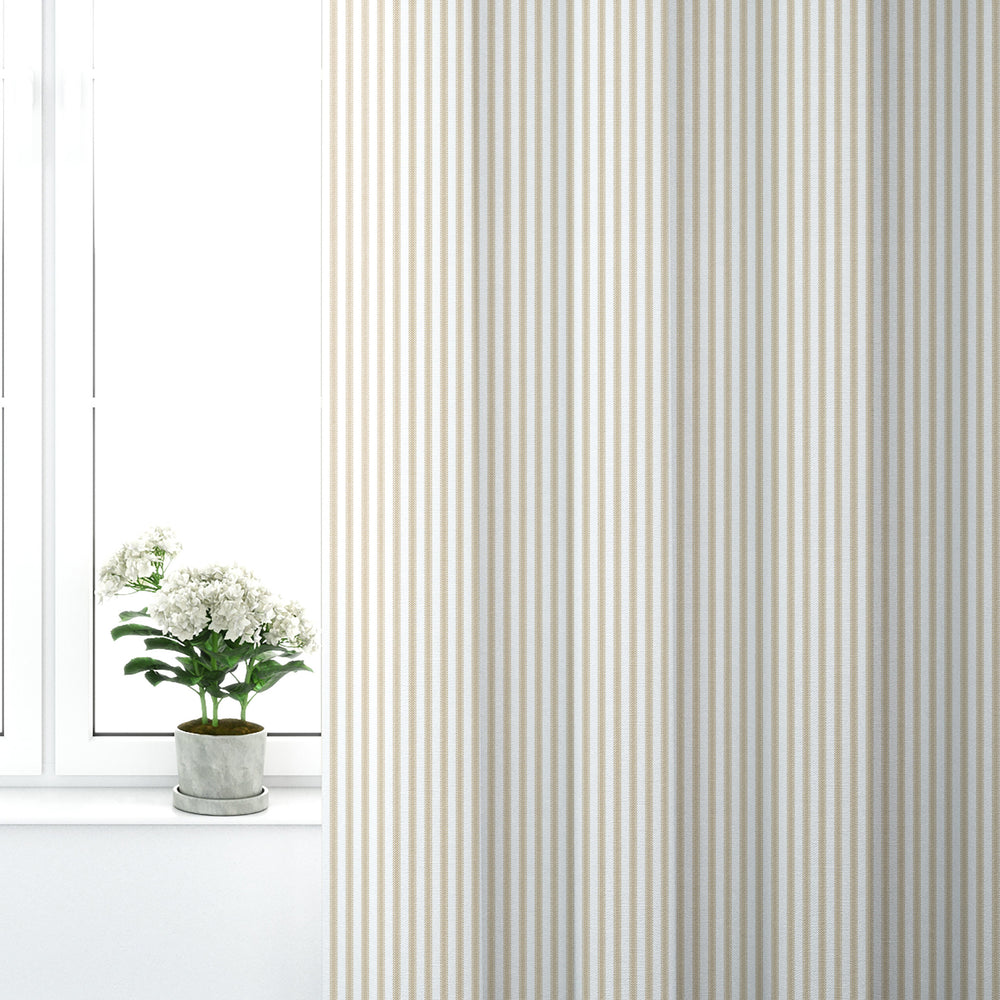 FarmhouseBeigeTicking-PinchPleated-Zoom