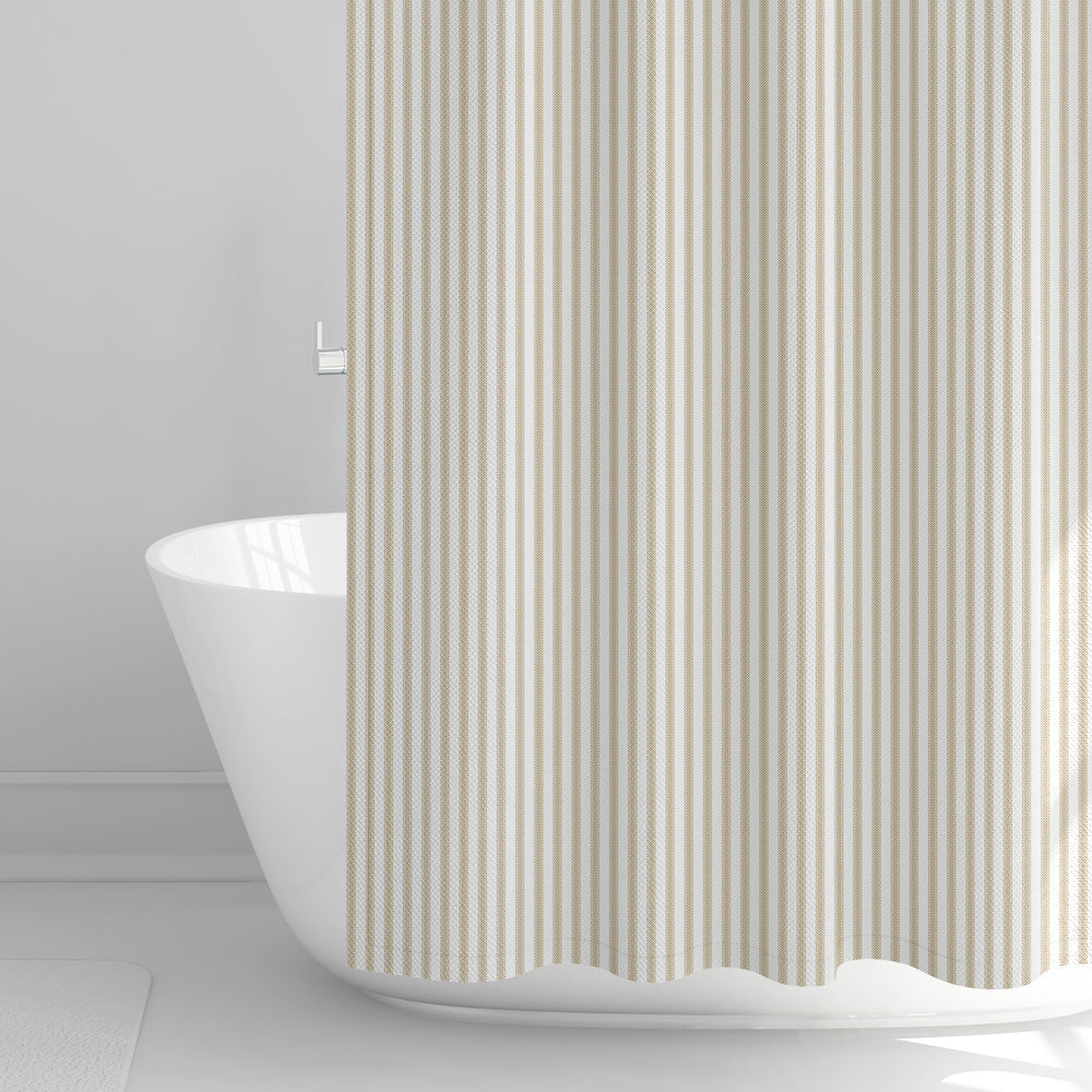 FarmhouseBeigeTicking-ShowerCurtain